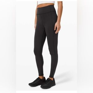Lululemon Invigorate High Rise Tights 28” Black Size 2